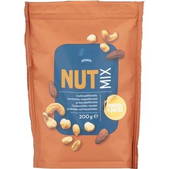 Rainbow Nut Mix Roasted & Salted pähkinäsekoitus 200 g kalorit ja ravintosisältö - 643 kcal