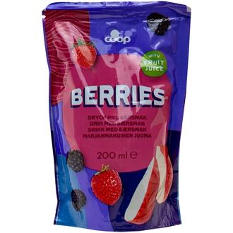 Coop mehujuoma metsämarjat 0,2 l kalorit ja ravintosisältö - 36 kcal