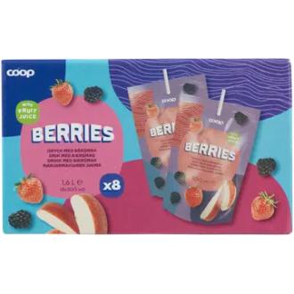 Coop mehujuoma marjat 0,2 l 8-pack kalorit ja ravintosisältö