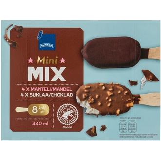 Rainbow Mini Mix jäätelöpuikot 8x40 g kalorit ja ravintosisältö - 313 kcal