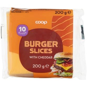 Coop cheddar-sulatejuustoviipaleet 200 g kalorit ja ravintosisältö - 261 kcal