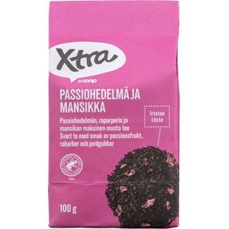 Xtra passiohedelmä ja mansikka irtotee 100 g