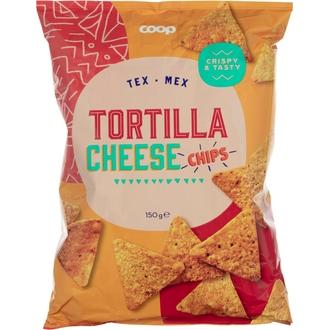Coop tortilla chips juusto 150 g kalorit ja ravintosisältö - 471 kcal