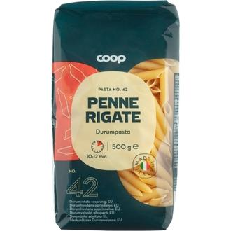 Coop Penne Rigate pasta 500 g kalorit ja ravintosisältö - 359 kcal