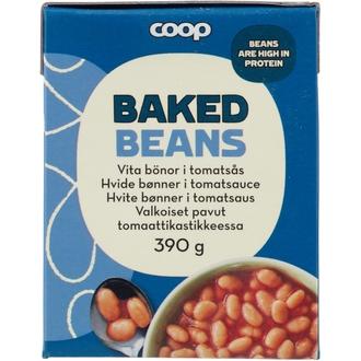 Coop valkoiset pavut tomaattikastikkeessa 390 g