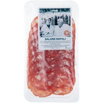 Coop Salame Napoli ilmakuivattu salami 80 g kalorit ja ravintosisältö - 333 kcal