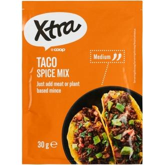 Xtra tacomausteseos 30 g kalorit ja ravintosisältö