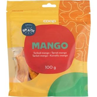 Coop kuivattu mango 100 g kalorit ja ravintosisältö - 331 kcal