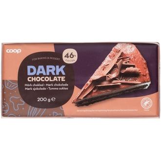 Coop leivontasuklaa 46 % tumma 200 g kalorit ja ravintosisältö - 503 kcal