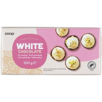 Coop leivontasuklaa valkoinen 100 g kalorit ja ravintosisältö - 540 kcal