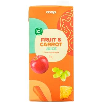 Coop hedelmä-porkkanatäysmehu 1l kalorit ja ravintosisältö - 50 kcal
