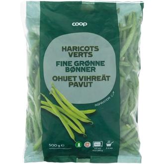Coop ohuet vihreät pavut 500 g pakaste kalorit ja ravintosisältö - 27 kcal