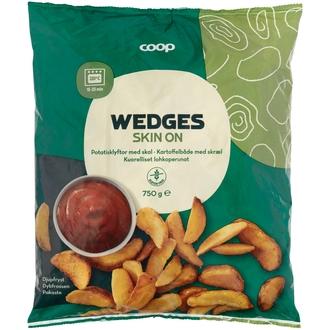 Coop kuorelliset lohkoperunat 750 g pakaste kalorit ja ravintosisältö - 122 kcal