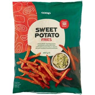 Coop maustetut bataattiranskalaiset 450 g pakaste kalorit ja ravintosisältö - 159 kcal
