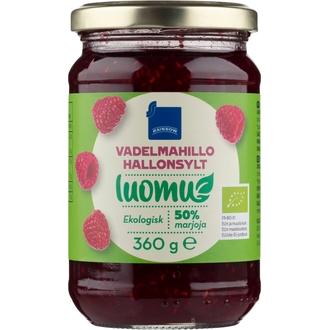 Rainbow vadelmahillo luomu 360 g kalorit ja ravintosisältö - 238 kcal