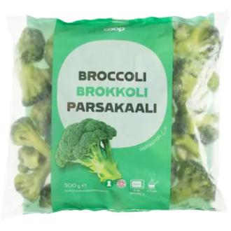 Coop parsakaalin kukinnot 500 g pakaste kalorit ja ravintosisältö - 30 kcal
