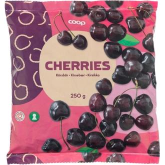 Coop kirsikka 250 g pakaste kalorit ja ravintosisältö - 100 kcal