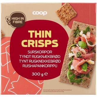 COOP Hapankorppu 300g kalorit ja ravintosisältö - 343 kcal
