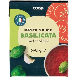 Coop pastakastike valkosipuli ja basilika 390 g kalorit ja ravintosisältö - 48 kcal
