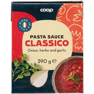 Coop pastakastike classico 390 g kalorit ja ravintosisältö - 49 kcal