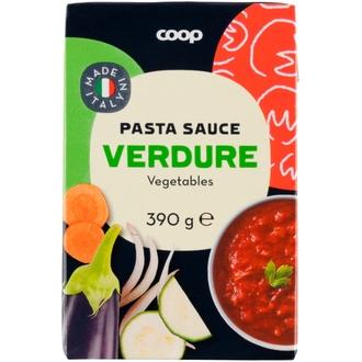 Coop pastakastike vihanneksilla 390 g kalorit ja ravintosisältö - 56 kcal