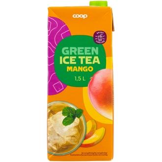 Coop vihreä jäätee mango 1,5l kalorit ja ravintosisältö - 30 kcal