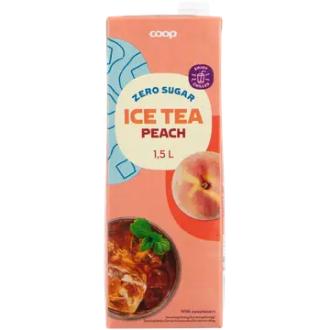 Coop jäätee persikka sokeriton 1,5 l kalorit ja ravintosisältö