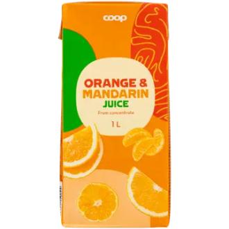 Coop appelsiini-mandariinitäysmehu 1l