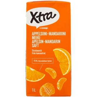 Xtra appelsiini-mandariinimehu 1l kalorit ja ravintosisältö - 34 kcal