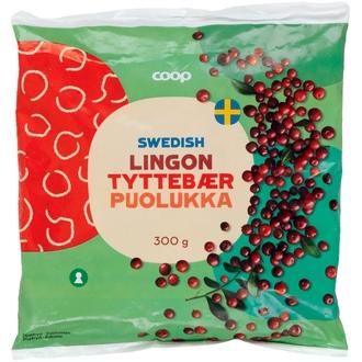 Coop puolukka 300 g pakaste kalorit ja ravintosisältö - 57 kcal