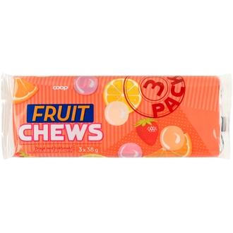 Coop hedelmänmakuiset pastillit 3-pack 3x38 g kalorit ja ravintosisältö - 398 kcal