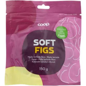 Coop pehmeät kuivatut viikunat 150 g kalorit ja ravintosisältö - 297 kcal