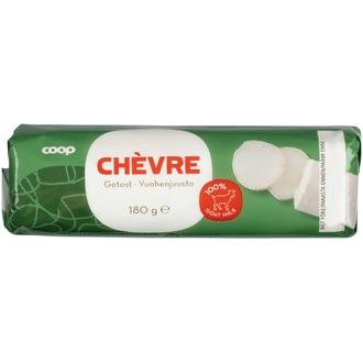 Coop Chevre vuohenmaitojuusto 180 g kalorit ja ravintosisältö - 291 kcal