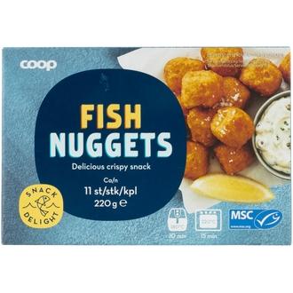 Coop kalanuggetit MSC 220 g pakaste kalorit ja ravintosisältö - 195 kcal