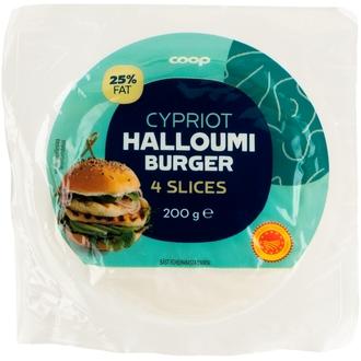 Coop viipaloitu halloumijuusto 200 g kalorit ja ravintosisältö - 317 kcal