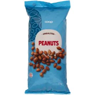 Coop maapähkinät 1 kg suolaamaton kalorit ja ravintosisältö - 573 kcal