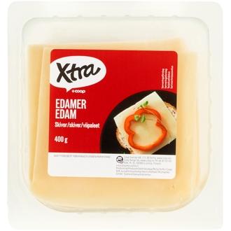 Xtra Edam 22 % juustoviipaleet 400 g kalorit ja ravintosisältö - 307 kcal