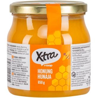 Xtra hunaja 650 g kalorit ja ravintosisältö