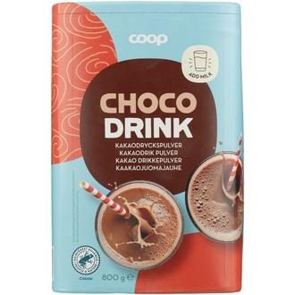 Coop kaakaojuomajauhe RFA 800 g kalorit ja ravintosisältö - 386 kcal