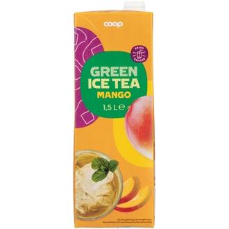 Coop vihreä jäätee mango 1,5 l kalorit ja ravintosisältö - 30 kcal