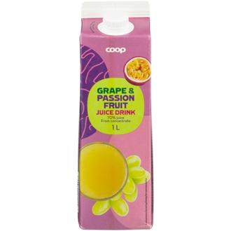 Coop rypäle-passiohedelmämehu 1l kalorit ja ravintosisältö - 45 kcal