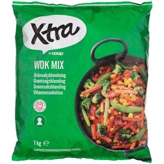 Xtra Wok mix vihannessekoitus 1 kg pakaste kalorit ja ravintosisältö - 42 kcal