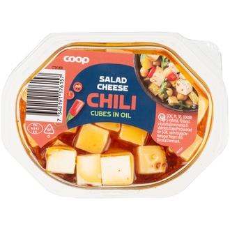 Coop salaattijuustokuutio chili 100/70 g kalorit ja ravintosisältö - 228 kcal