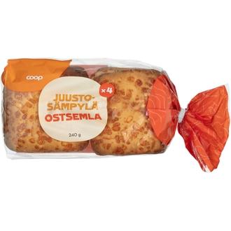 Coop juustosämpylä 240 g kalorit ja ravintosisältö - 305 kcal