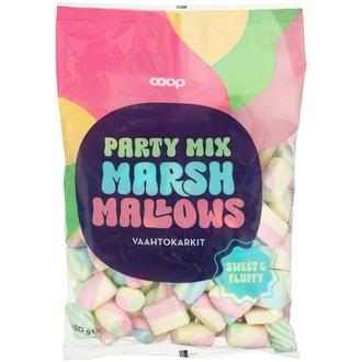 Coop Party Mix vaahtokarkit 150 g kalorit ja ravintosisältö - 322 kcal