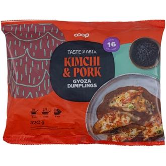 Coop Taste of Asia dumplings kimchi & sianliha 320 g pakaste kalorit ja ravintosisältö - 226 kcal