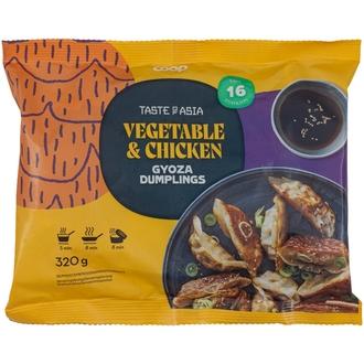 Coop Taste of Asia dumplings kasvis & kana 320 g pakaste kalorit ja ravintosisältö - 149 kcal