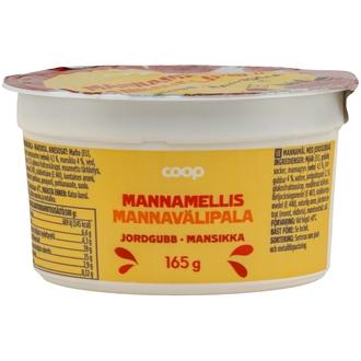 Coop mannavälipala mansikka 165 g kalorit ja ravintosisältö - 145 kcal