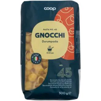 Coop Gnocchi pasta 500 g kalorit ja ravintosisältö - 354 kcal