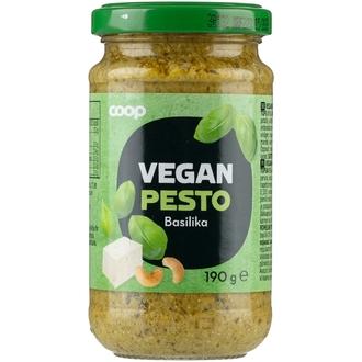 Coop basilikapesto vegaaninen 190 g kalorit ja ravintosisältö - 313 kcal